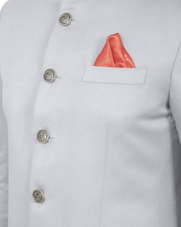 Men jodhpuri bandhgala Solid Suit - Image 4